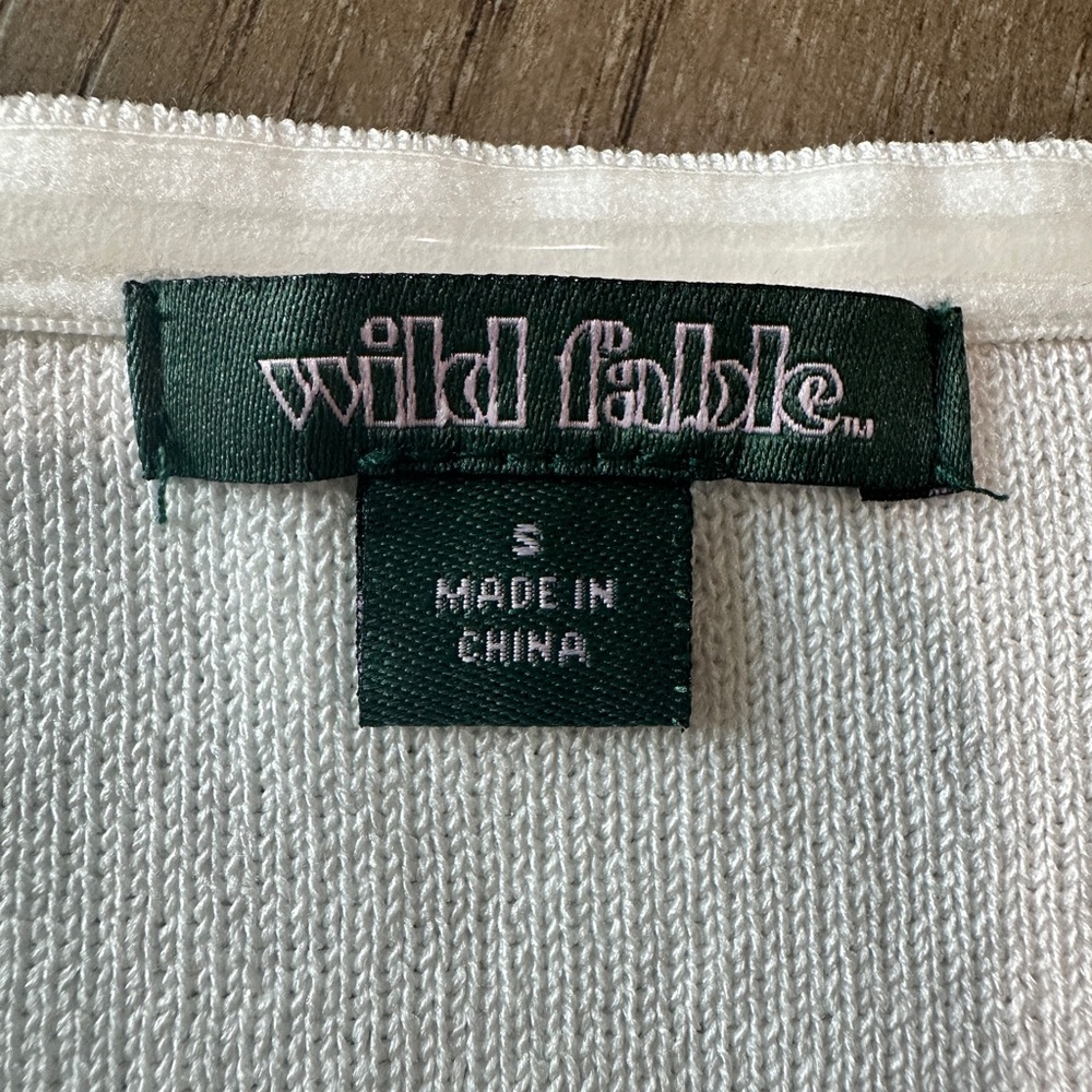 Wild Fable Knit Tube Top with Faux Pearls Size Small White - Picture 10 of 10